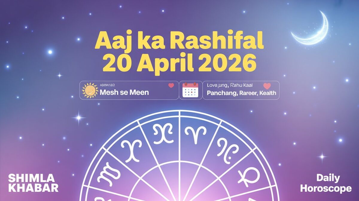 aaj ka rashifal 20 april 2026 monday mesh to meen horoscope shimla khabar