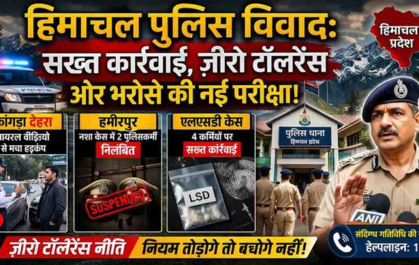 हिमाचल पुलिस विवाद: सख्त एक्शन, वायरल वीडियो और सिस्टम की असली परीक्षा