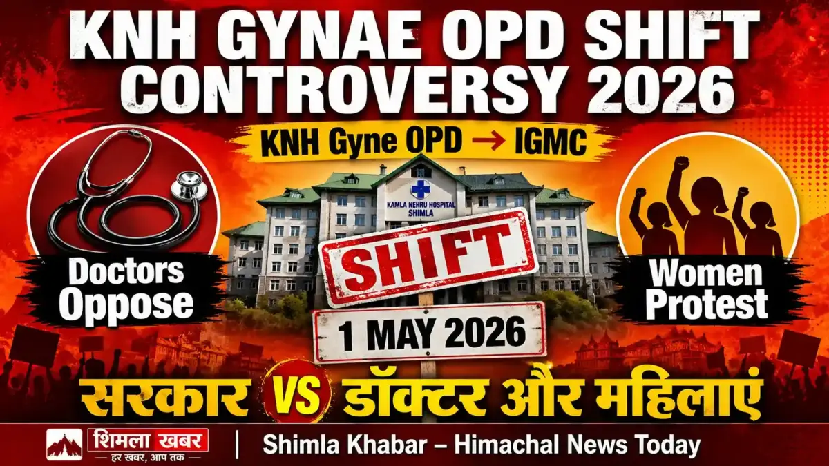 knh gynae opd shift controversy 2026 shimla hospital protest aidwa dharna doctors oppose