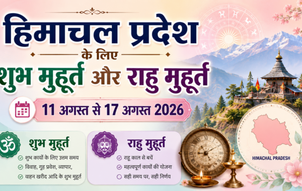 हिमाचल प्रदेश के लिए शुभ मुहूर्त और राहु मुहूर्त