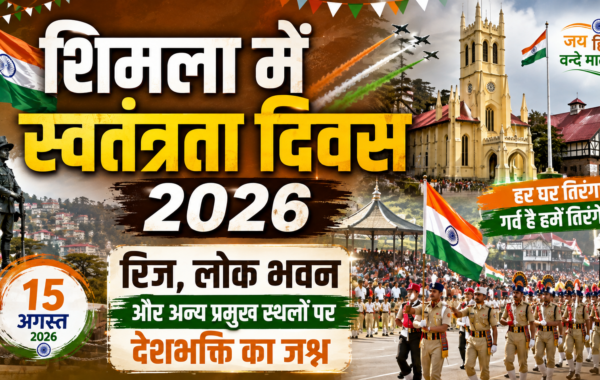 शिमला में स्वतंत्रता दिवस 2026: रिज, लोक भवन और अन्य प्रमुख स्थलों पर देशभक्ति का जश्न