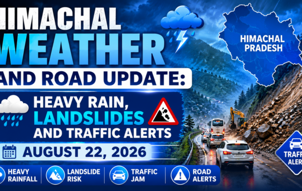 Himachal Weather and Road Update: Heavy Rain, Landslides and Traffic Alerts
