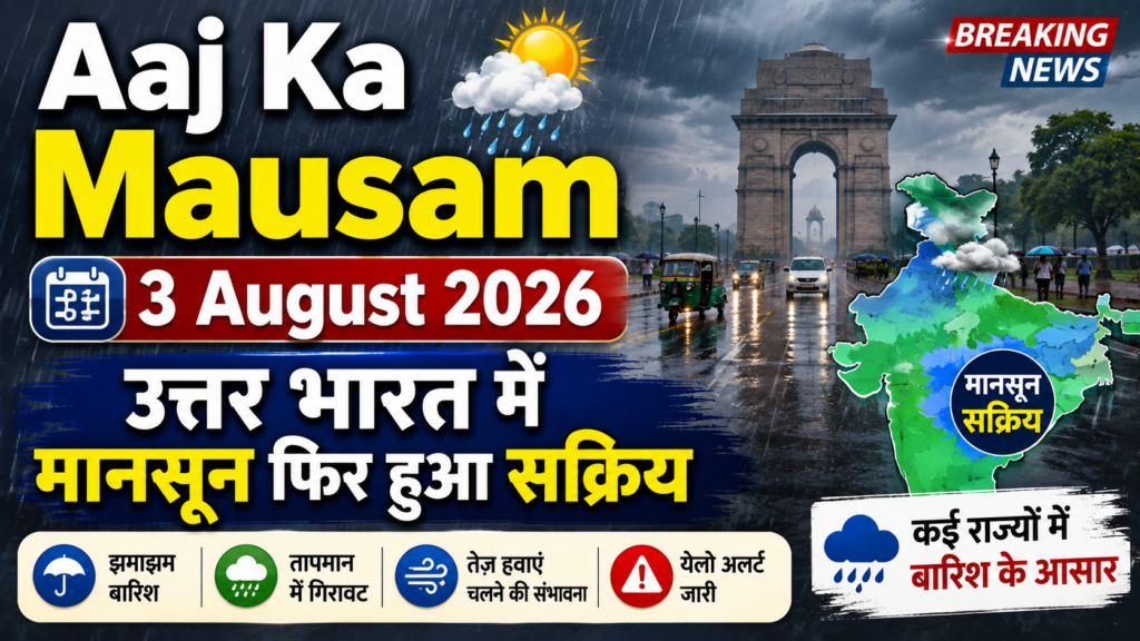 Aaj Ka Mausam 3 August 2026
